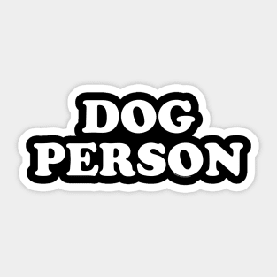 DOG PERSON Sticker